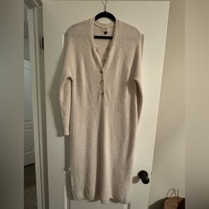 Universal Thread Beige Knit Long Sleeve Dress